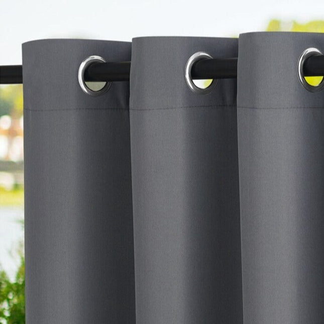 Cortina exterior impermeable para jardín