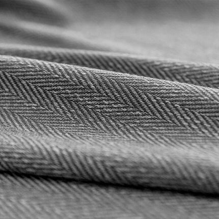 Cortina Opaca Gris Oscuro Tejido Espiga