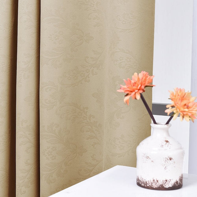 Cortina opaca de jacquard estilo clásico