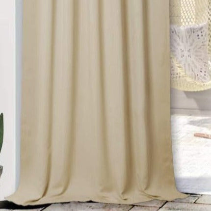 Cortina exterior para porche con ojales