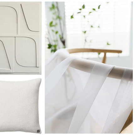 Visillo Blanco para Salón Moderno