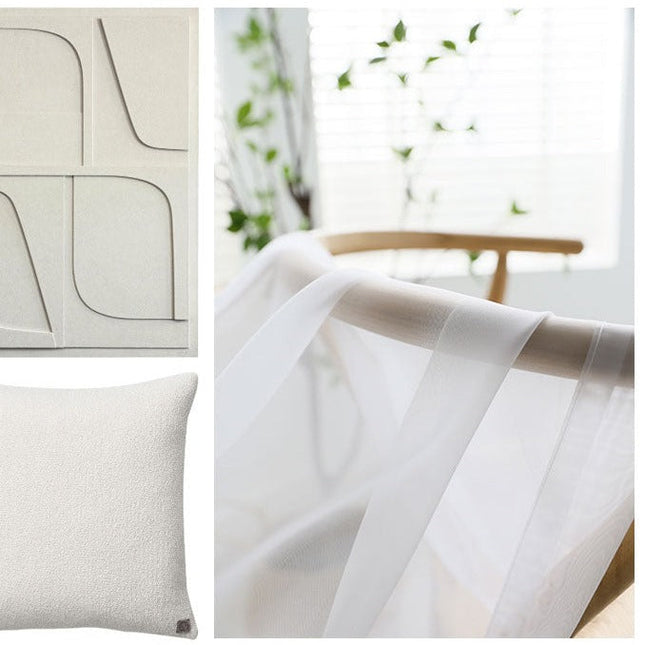 Visillo Blanco para Salón Moderno