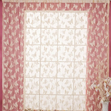 Visillo con mariposas para habitación
