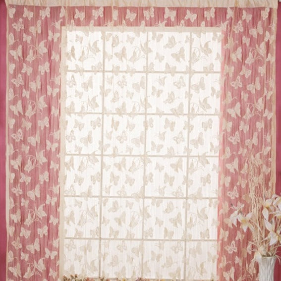 Visillo con mariposas para habitación