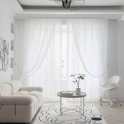 Visillo Blanco para Salón Moderno