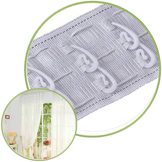 Ganchos de plástico para riel cortina