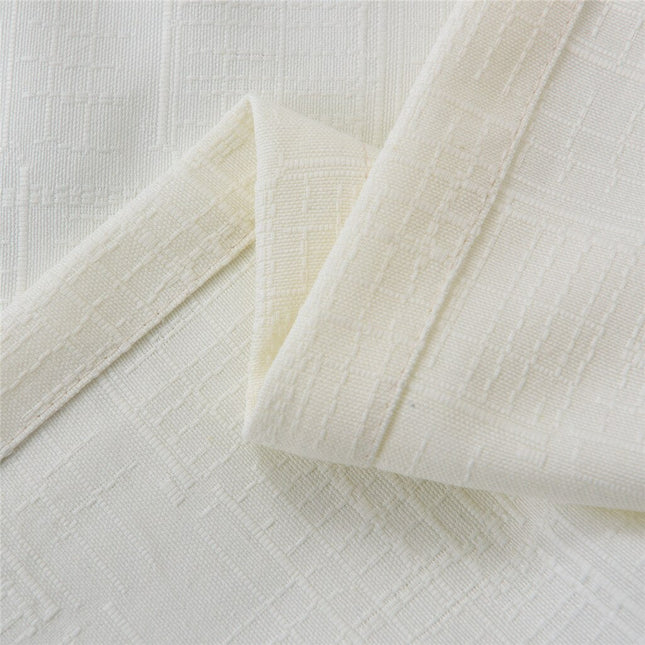 Cortina texturizada de salón con ojales