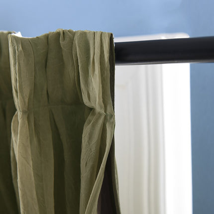 Cortina de doble capa para salón.