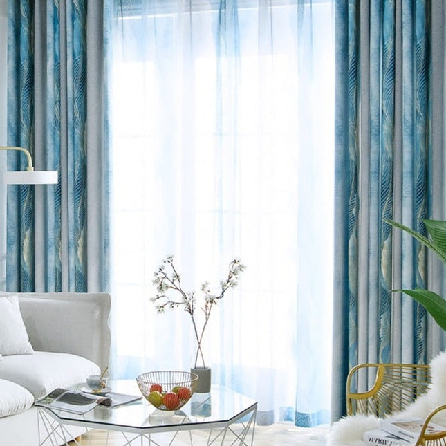 Visillo de salón con diseño abstracto