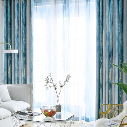 Cortina de tejido espiga efecto degradado