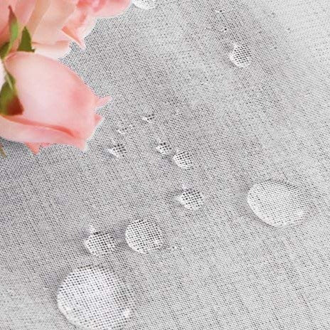 Cortina exterior translúcida con ojales