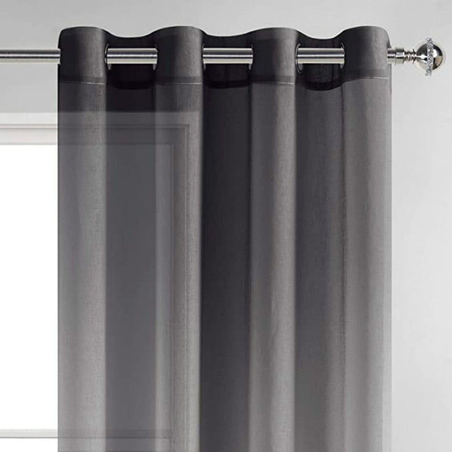 Visillo degradado de negro a blanco