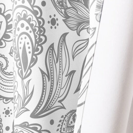 Cortina con estampado de cachemira