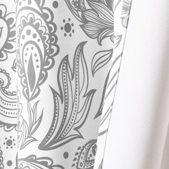 Cortina con estampado de cachemira