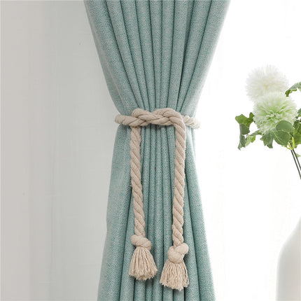 Cortina Semi-Opaca Salón color Turquesa