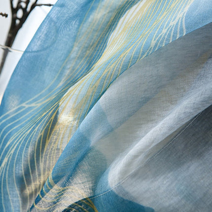 Visillo de salón con diseño abstracto