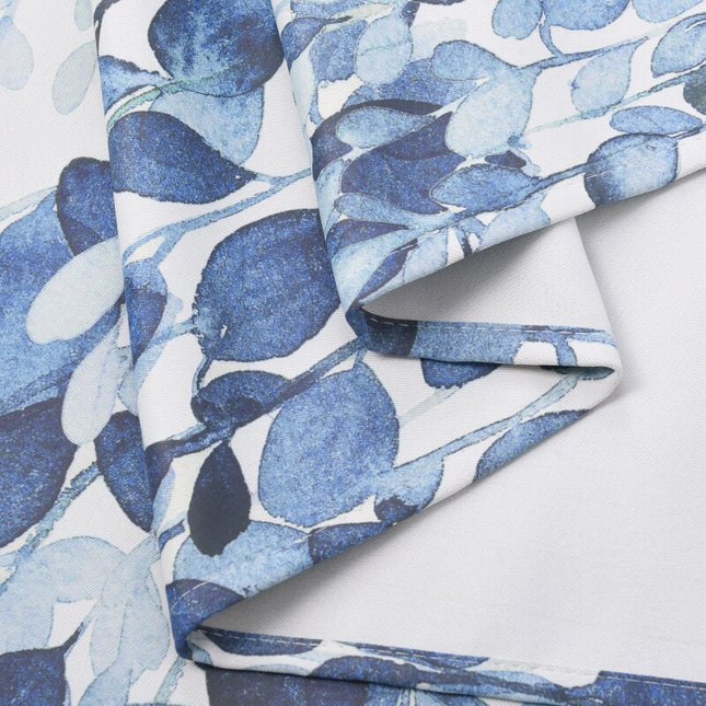 Cortina de exterior con estampado hojas