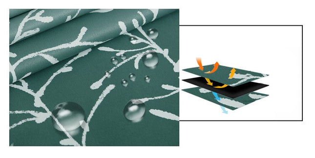 Cortina exterior degradada con ramas