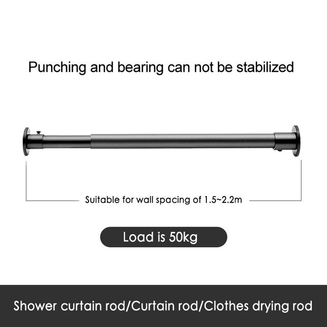 Barra de cortina de acero inoxidable