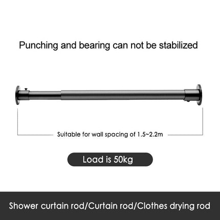 Barra de cortina de acero inoxidable