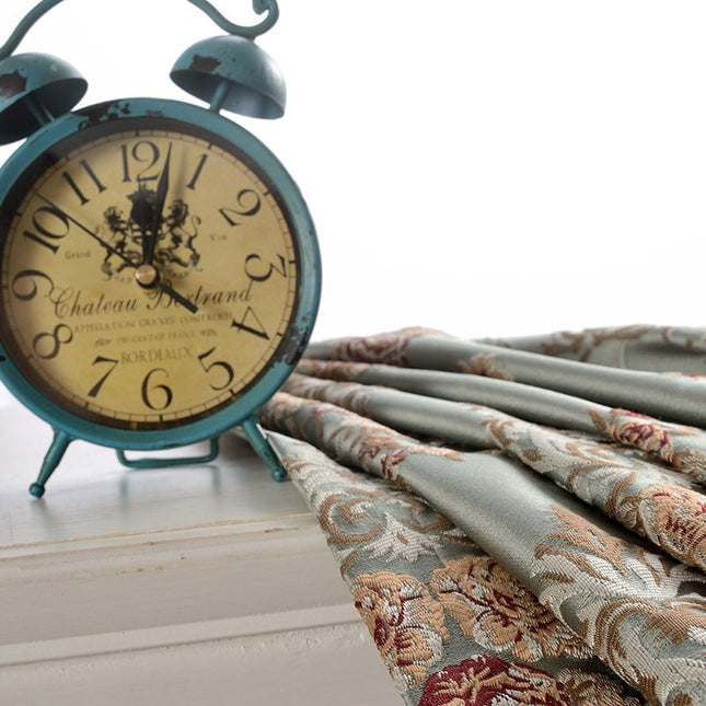 Cortina Opaca Jacquard Floral Clásica