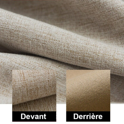 Cortina opaca de salón color beige