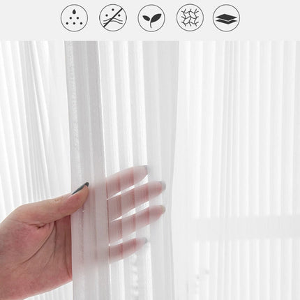 Visillo ligero con trabillas de velcro