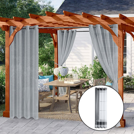 Visillo de exterior para pérgola terraza