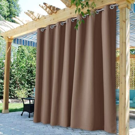 Cortina para pérgola exterior con ojales