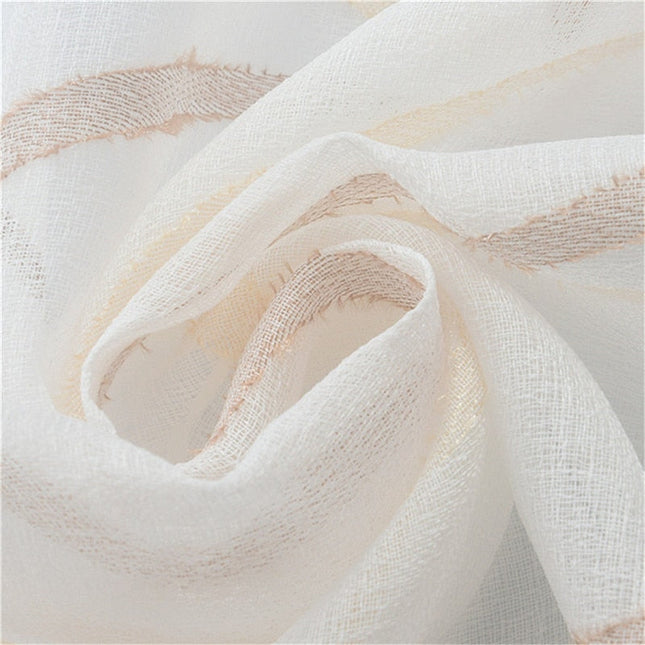 Visillo moderno con líneas onduladas