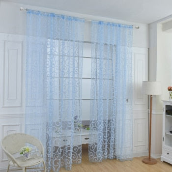 Visillo Blanco con Diseño Arabescos