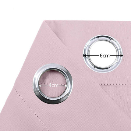 Cortina opaca para salón con ojales