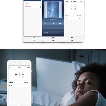 Riel para cortina eléctrico inteligente