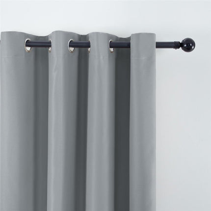 Cortina Opaca Lisa para Salón Gris