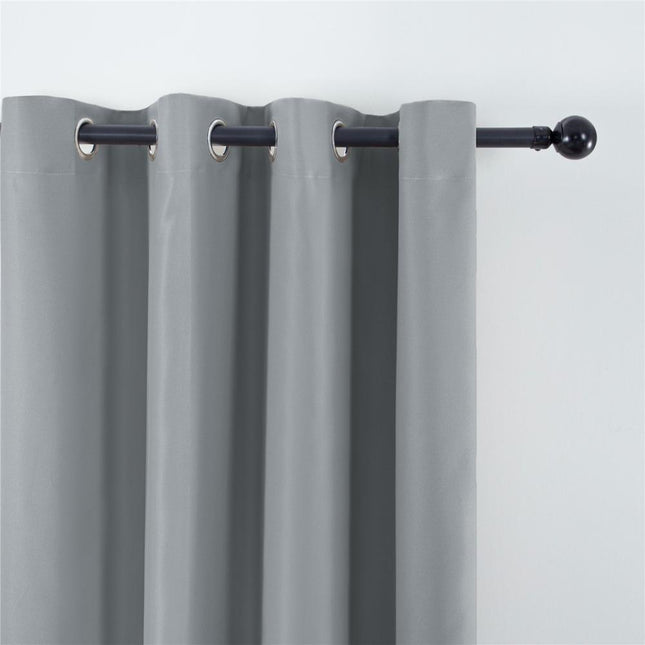 Cortina Opaca Lisa para Salón Gris