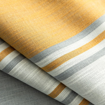 Cortina de Lino con Rayas Horizontales
