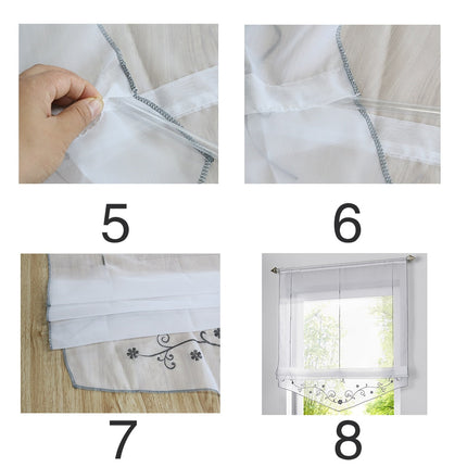 Estor visillo para ventana de cocina
