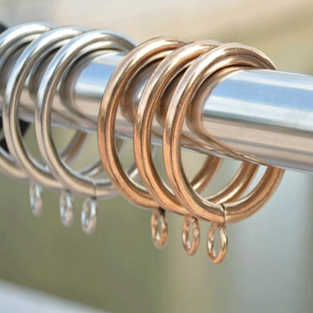 Anillas metálicas para barra de cortina