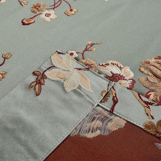 Cortina Opaca con Estampado Floral Vintage