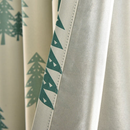 Cortina Opaca Infantil Estampado Bosque