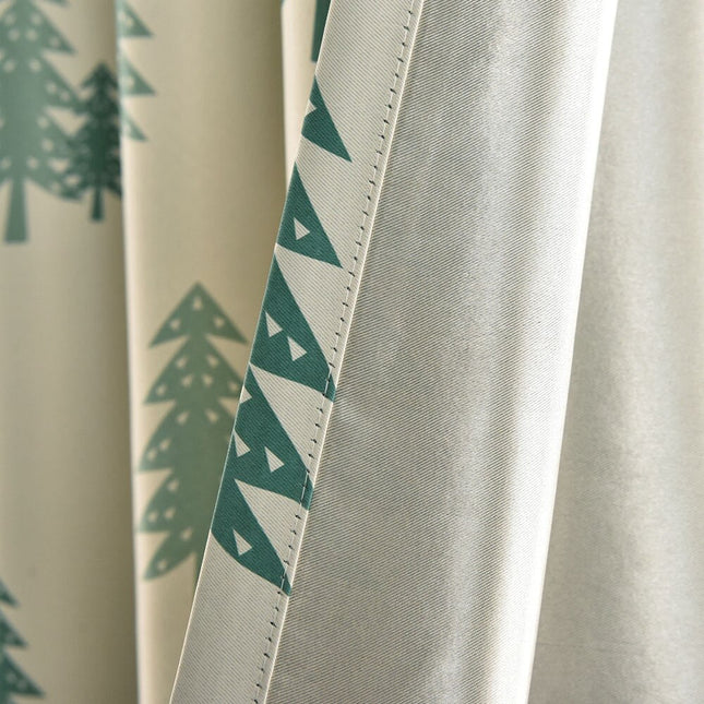 Cortina Opaca Infantil Estampado Bosque