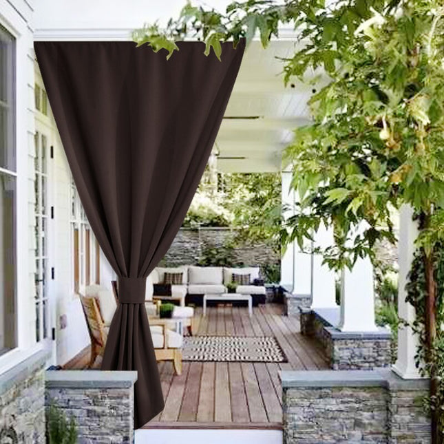 Cortina cortavientos para terraza exterior