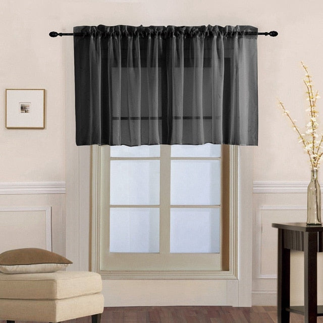 Visillo corto para ventana de cocina