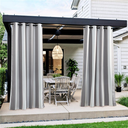 Cortina de Exterior a Rayas Impermeable