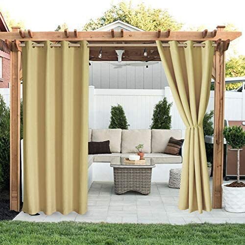 Cortina opaca de exterior para pérgola
