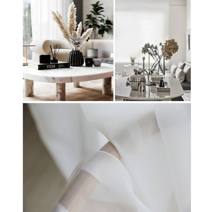 Visillo Blanco para Salón Moderno
