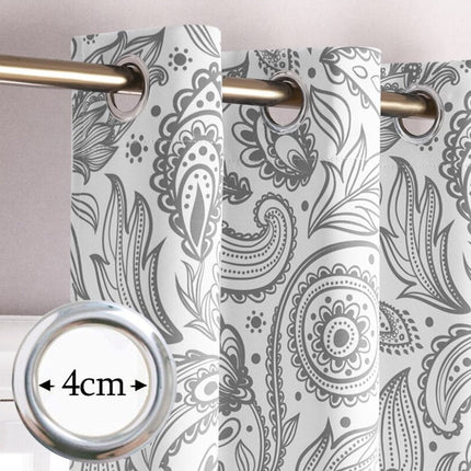 Cortina con estampado de cachemira