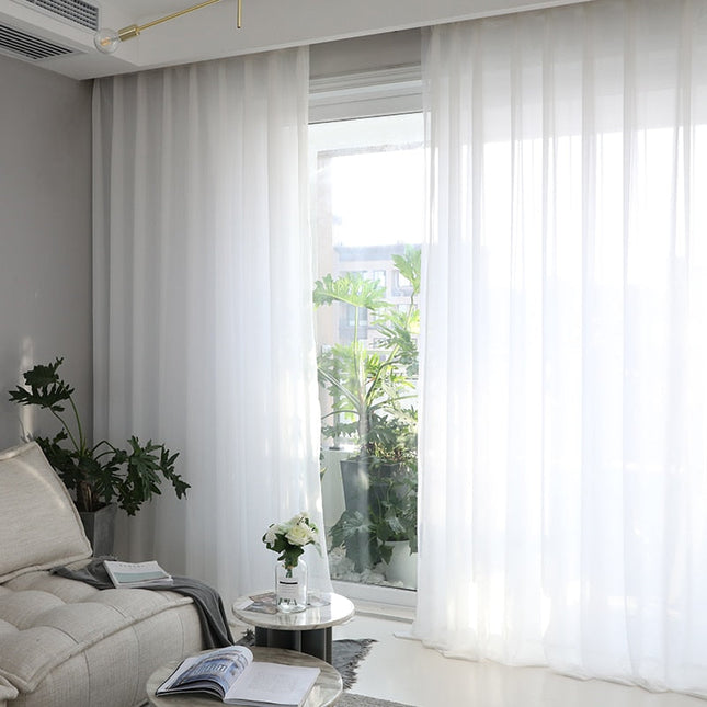 Visillo de gasa para salón moderno