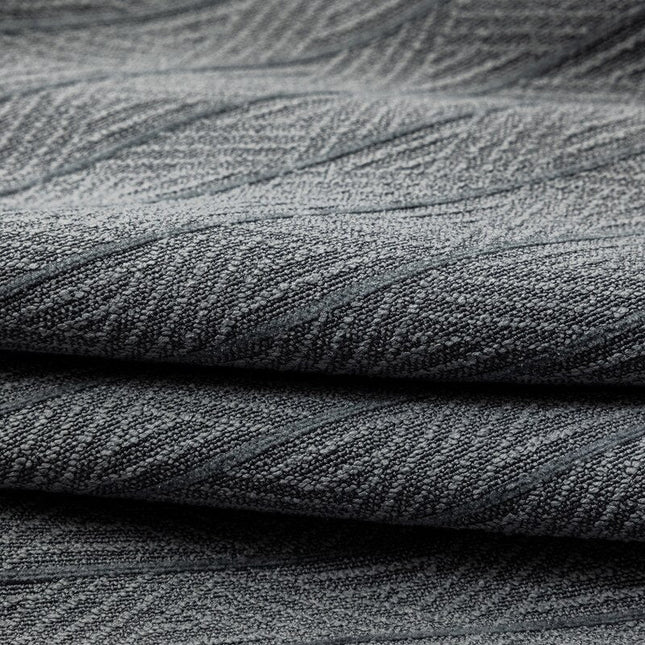 Cortina Opaca Texturizada Gris Oscuro