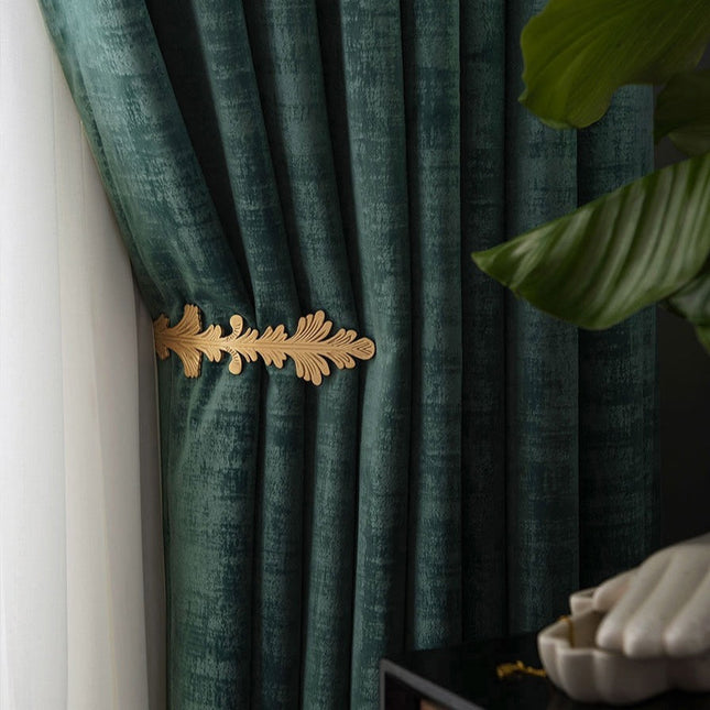 Cortina opaca de terciopelo para salón